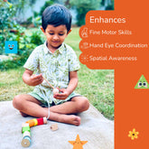 Wooden Lacing Beads Set