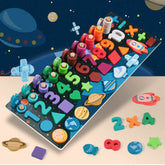 Wooden 6-in-1 Learning Board