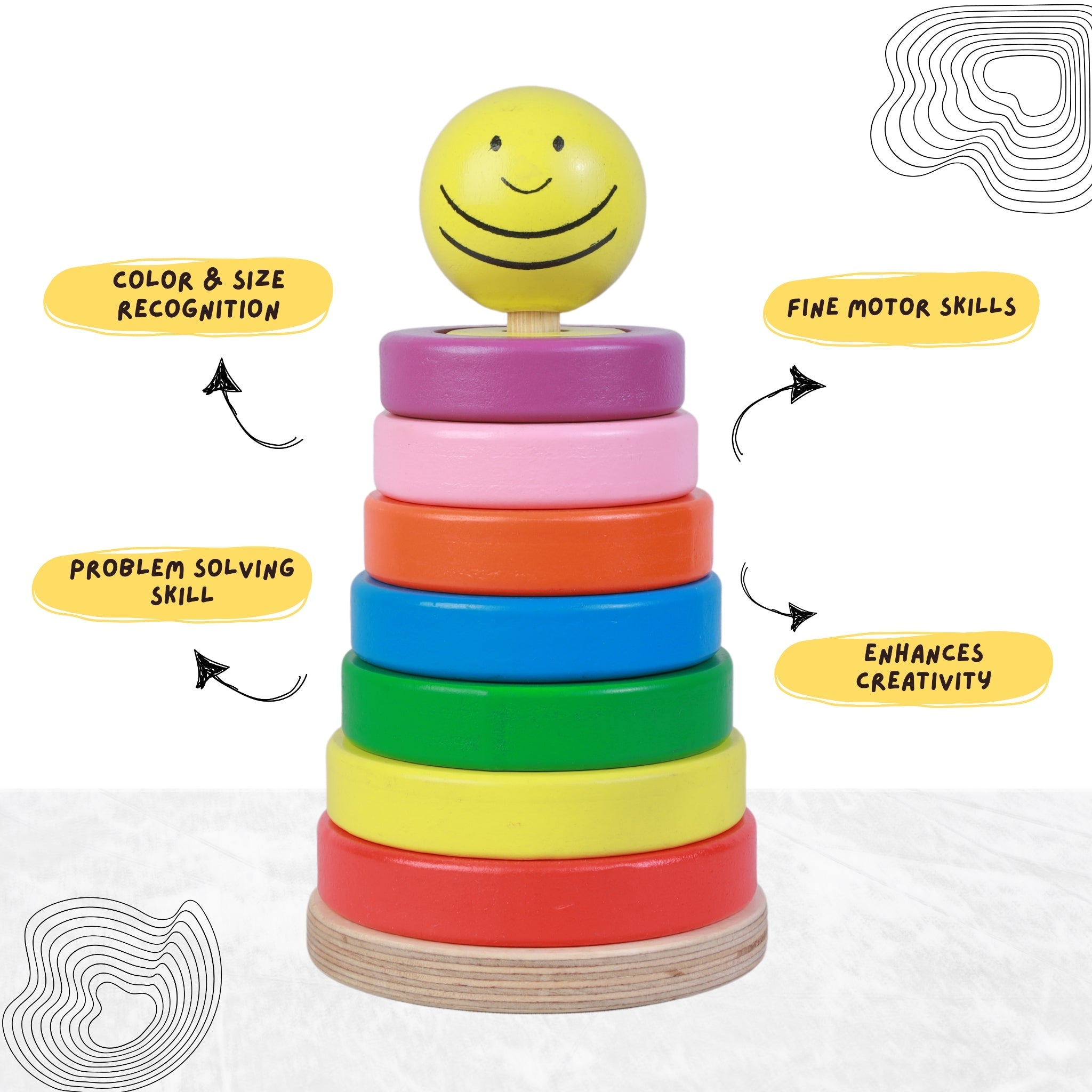Advanced Shape Stacker - SmartBee Toys